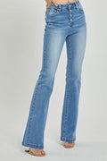 RISEN Full Size High Rise Button Fly Bootcut Jeans - Hovatok