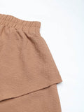 Perfee Tied Layered Shorts - Hovatok