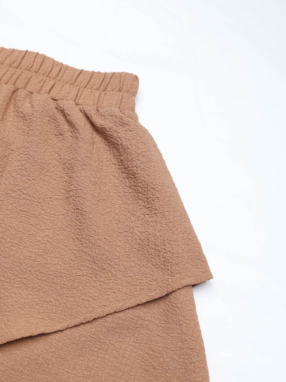 Perfee Tied Layered Shorts - Hovatok