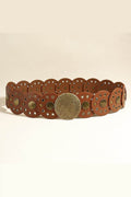 Round Shape PU Leather Belt - Hovatok