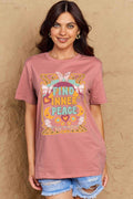 Simply Love Full Size FIND INNER PEACE Graphic Cotton T-Shirt - Hovatok