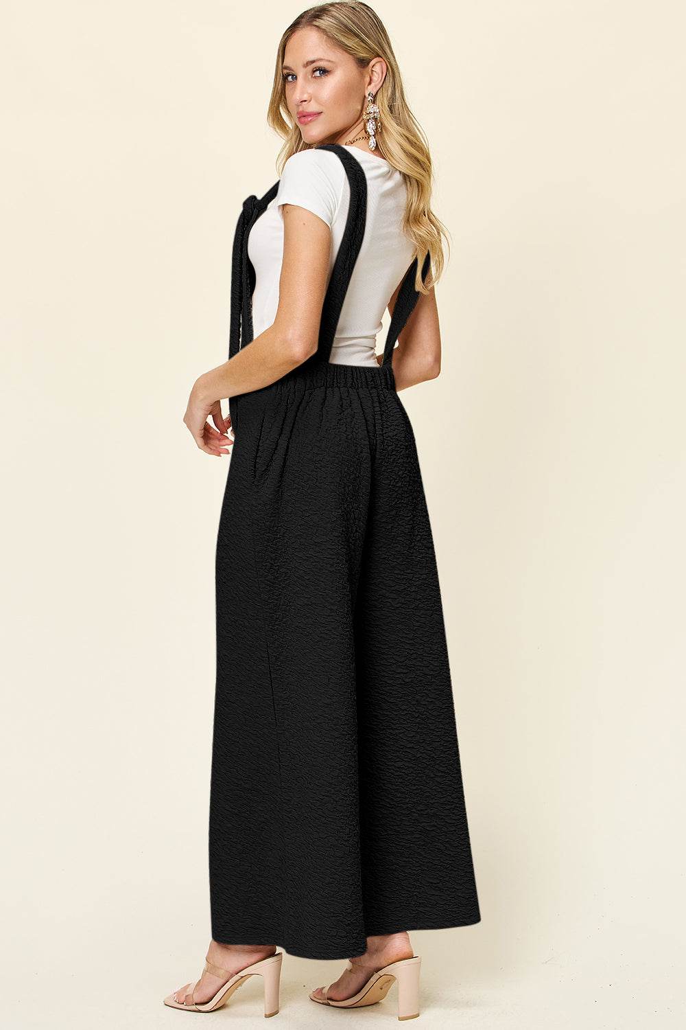 Double Take Full Size Sleeveless Wide Leg Jumpsuit - Hovatok