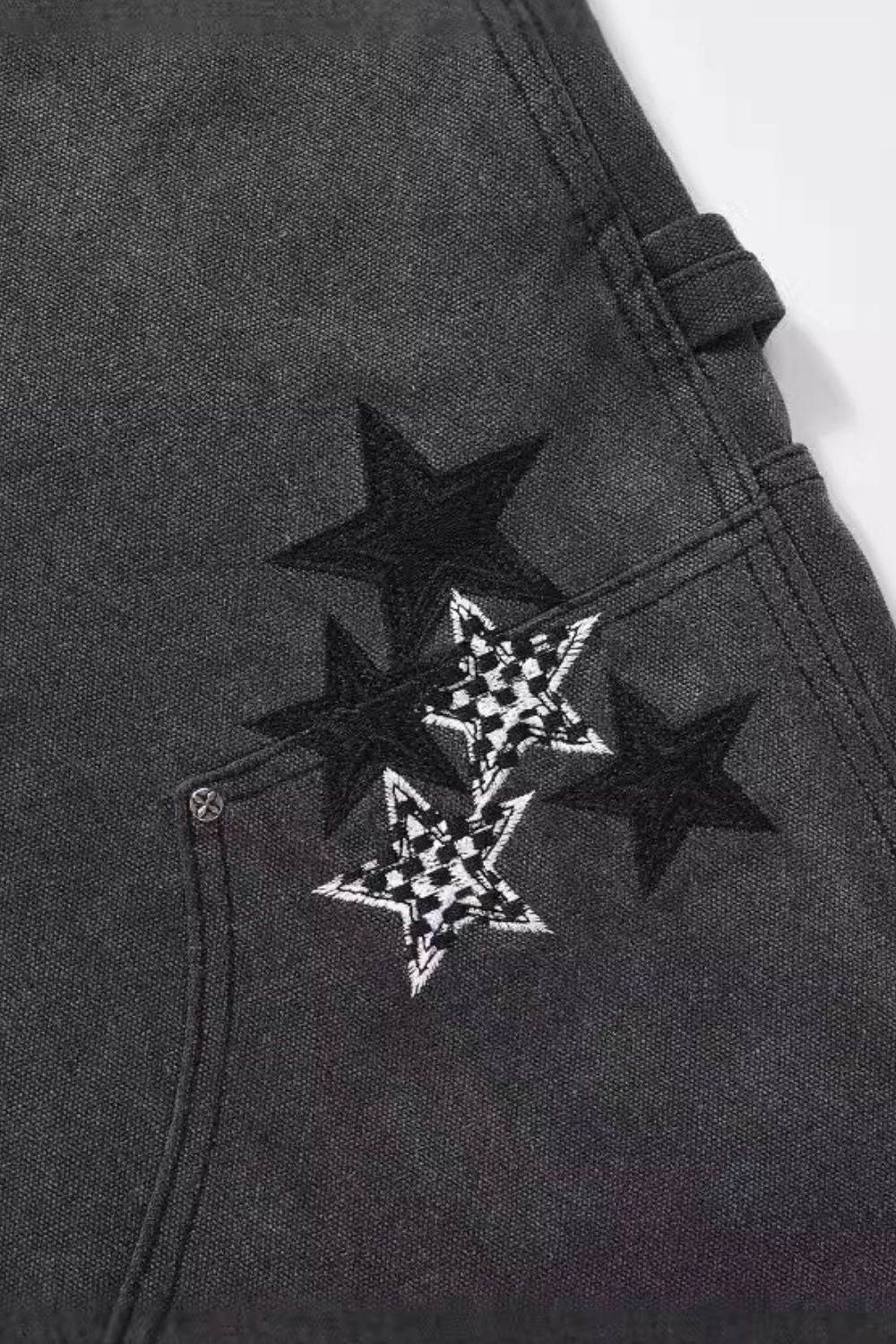 Men's Pocketed Star Jeans - Hovatok