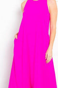 Be Stage Midi Tank Dress with Pockets - Hovatok