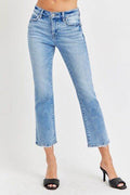 RISEN Full Size Low Rise Crop Slim Straight Jeans - Hovatok