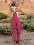 Double Take Full Size Sleeveless V-Neck Pocketed Jumpsuit - Hovatok