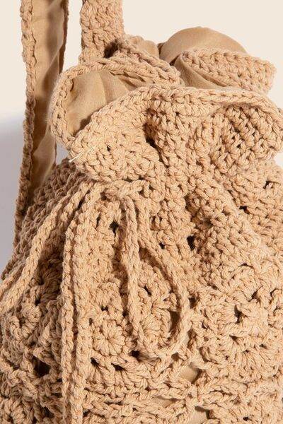 Fame Intricate Braided Single Strap Drawstring Bag - Hovatok