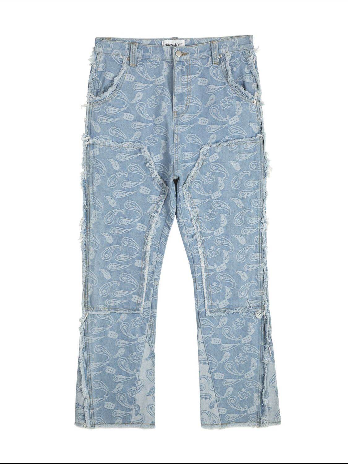 Men's Contrast Washed Bootcut Jeans - Hovatok
