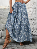 Tiered Floral Maxi Skirt - Hovatok