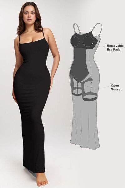 Basic Bae Built-In Shapewear Sleeveless Maxi Dress - Hovatok