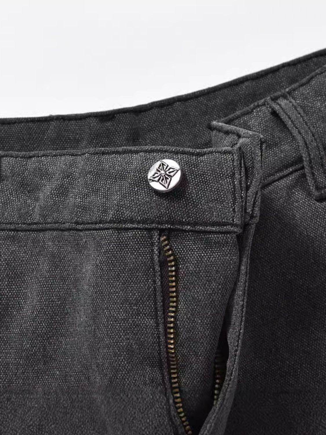 Men's Pocketed Star Jeans - Hovatok