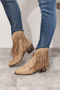 Legend Women's Fringe Cowboy Western Ankle Boots - Hovatok