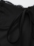 Devine Slit Lace Detail Sweetheart Neck Long Sleeve Maxi Dress - Hovatok