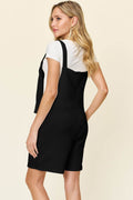Double Take Full Size Texture Sleeveless Romper - Hovatok