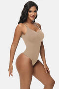 Spaghetti Strap Tummy Control Bodysuit - Hovatok