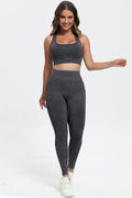 3 Piece Washed Square Neck Wide Strap Active Set - Hovatok