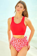 Two-Tone Tied Two-Piece Swimsuit - Hovatok
