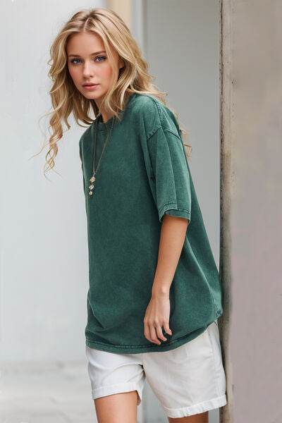Basic Bae Round Neck Half Sleeve T-Shirt - Hovatok