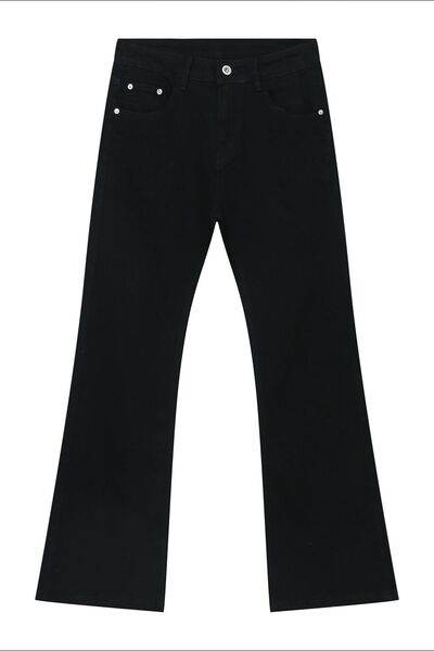 Mid Rise Jeans with Pockets - Hovatok