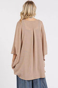 Mittoshop Open Front Batwing Sleeve Cardigan - Hovatok
