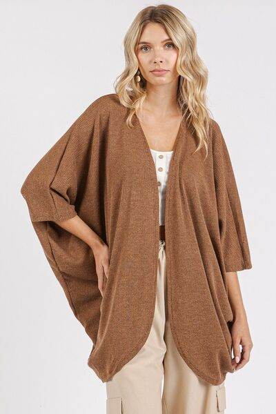 Mittoshop Open Front Batwing Sleeve Cardigan - Hovatok