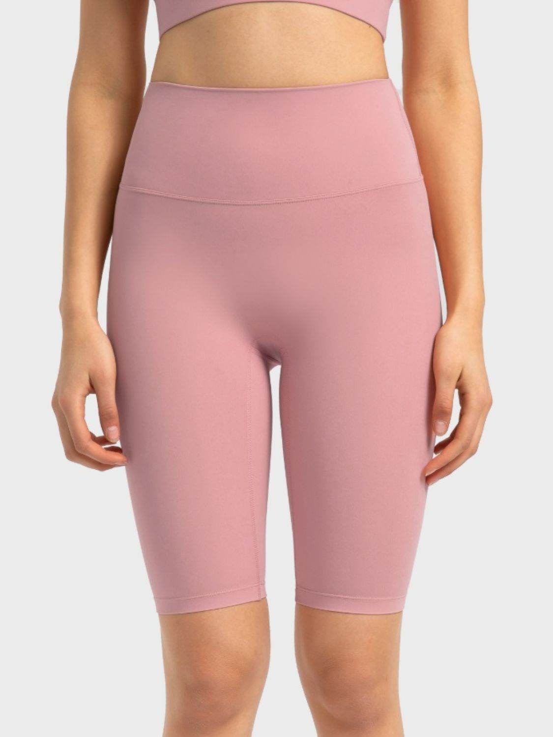 Millennia High Rise Wide Waistband Active Shorts - Hovatok