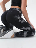 Tie-Dye High Waist Active Leggings - Hovatok