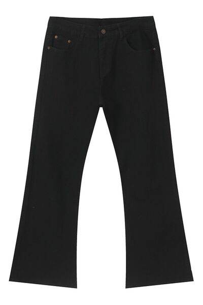 High Waist Jeans with Pockets - Hovatok