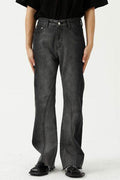 Frayed Hem Jeans with Pockets - Hovatok