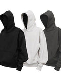 Men's Drop Shoulder Long Sleeve Hoodie with Pocket - Hovatok