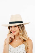 Fame Basket Weave Straw Sun Hat - Hovatok