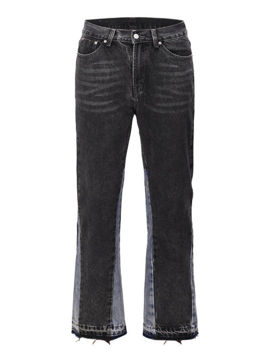 Men's Washed Bootcut Jeans - Hovatok