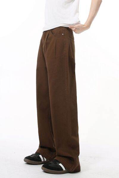 Mid Rise Men's Jeans with Pockets - Hovatok