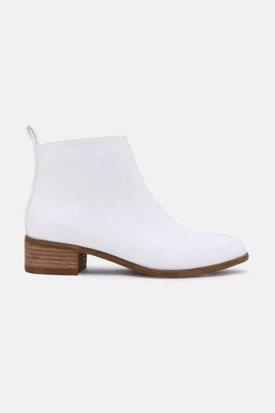 Beast Fashion PU Leather Block Heel Boots - Hovatok