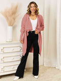 Angel Wings Long Sleeve Open Front Longline Cardigan - Hovatok