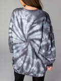 WEEKEND LOVER Graphic Tie-Dye Sweatshirt - Hovatok