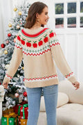 Angel Wings Graphic Round Neck Long Sleeve Sweater - Hovatok