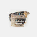 Rhinestone PU Leather Belt - Hovatok