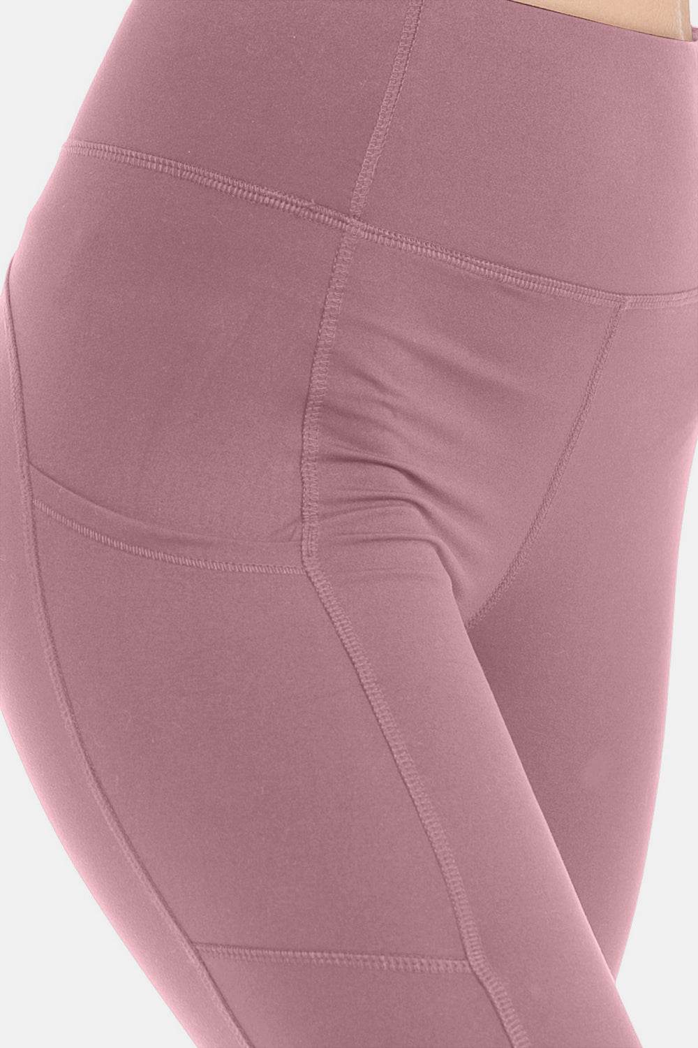 Leggings Depot Wide Waistband High Waist Leggings - Hovatok