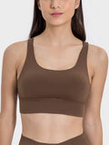 Millennia Crisscross Scoop Neck Active Tank - Hovatok