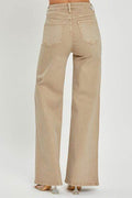 RISEN Full Size Tummy Control High Rise Wide Leg Jeans Plus Size - Hovatok