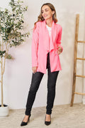 Heimish Full Size Open Front Long Sleeve Blazer - Hovatok
