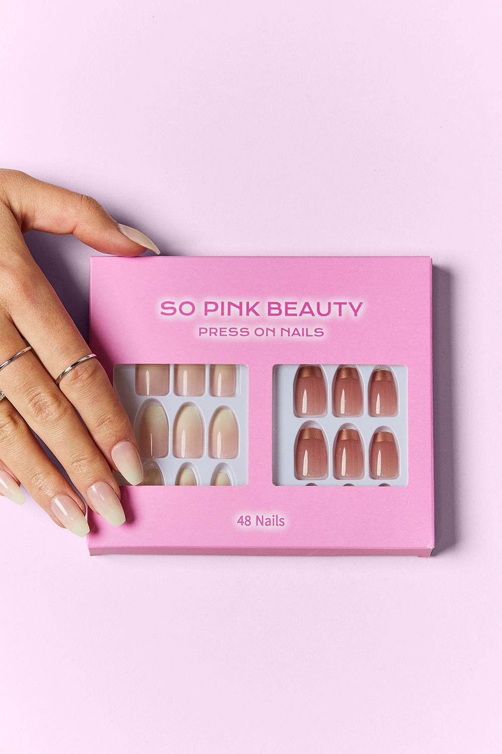 SO PINK BEAUTY Press On Nails 2 Packs - Hovatok
