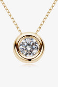 Adored 1 Carat Moissanite Pendant 925 Sterling Silver Necklace - Hovatok