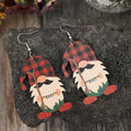 Wooden Pointed Hat Gnome Earrings - Hovatok
