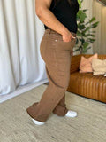 RFM Full Size High Rise Garment Dye Wide Leg Jeans - Hovatok