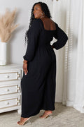Double Take Square Neck Jumpsuit with Pockets - Hovatok