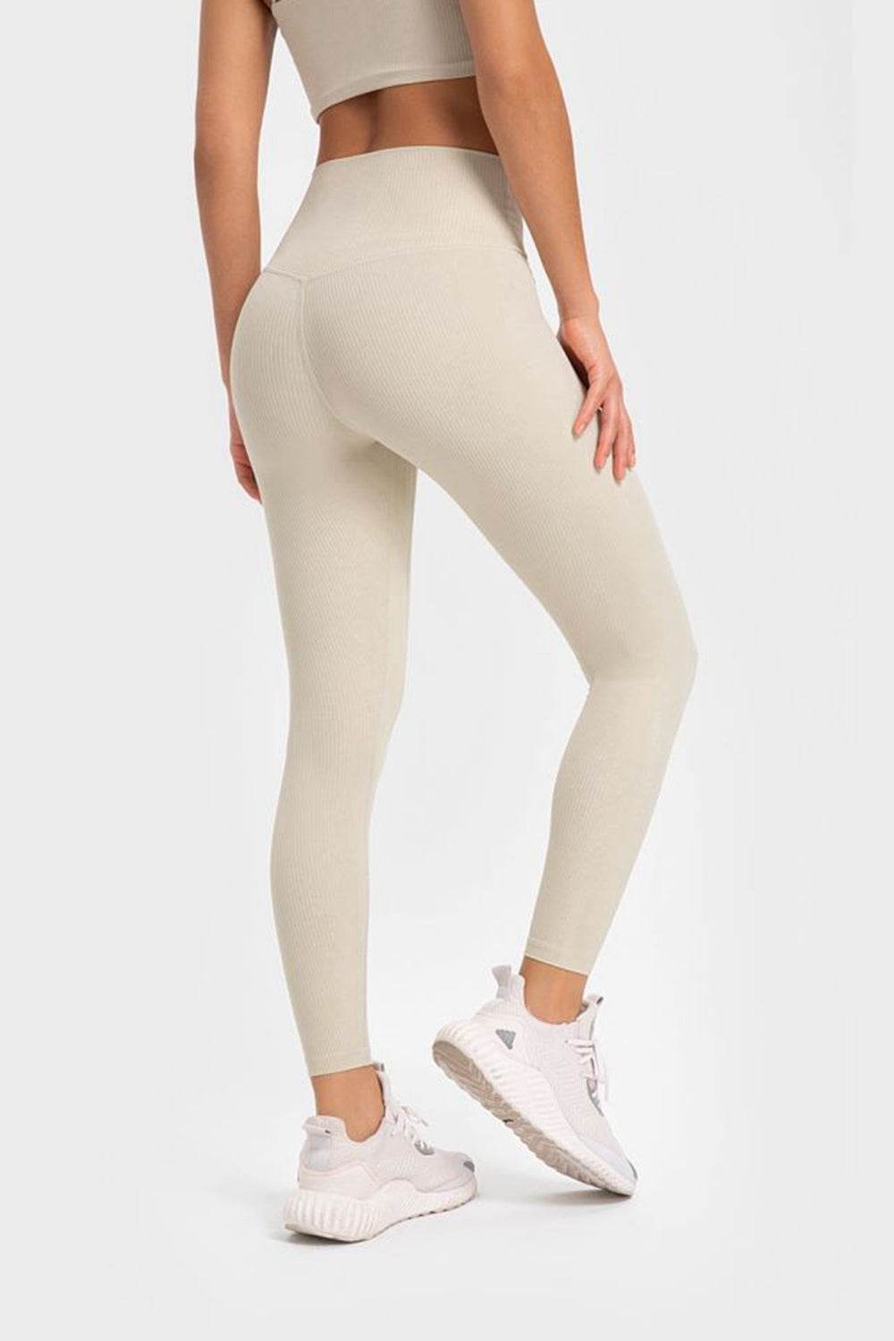 Millennia Highly Stretchy Wide Waistband Yoga Leggings - Hovatok