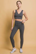 Love Tree High Waist Leggings with Side Pockets - Hovatok