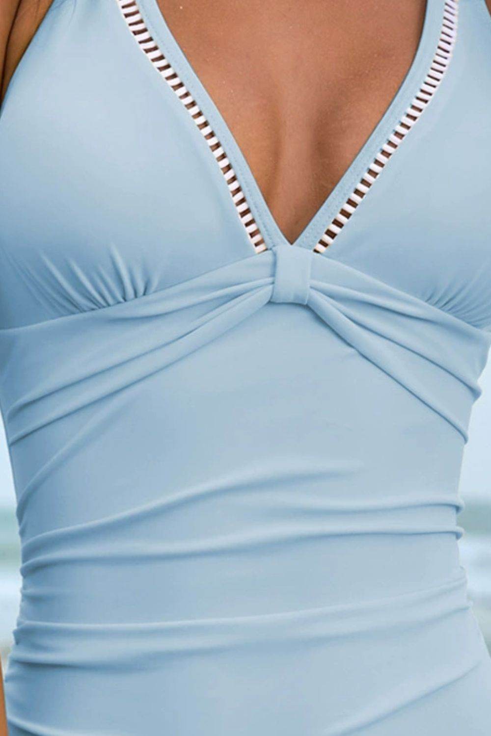 Double Spaghetti Strap One-Piece Swimwear - Hovatok